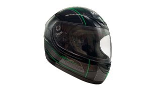 CASCO ABS NEGRO/ VERDE